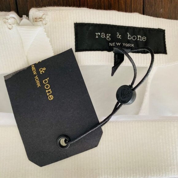 Rag & Bone New York Simone Snap Front Pants White - Picture 7 of 9